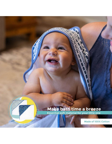 Toallas de Baño con Capucha Spasilk 2 Piezas Terry 76.2x76.2cm