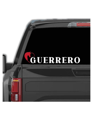 Calcomanías Guerrero México Stickers para Autos 5.08x25.4cm