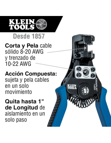 Cortador de Cable Blindado y Desforrador Klein Tools 53725/11063W