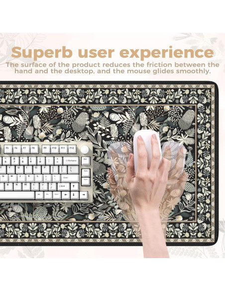 Alfombrilla de Escritorio Grande iCasso Negra 101.6x228.6 cm