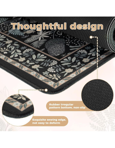 Alfombrilla de Escritorio Grande iCasso Negra 101.6x228.6 cm