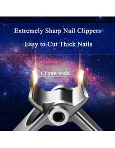 Cortauñas Gruesas Pretty Diva - Acero Inoxidable 15mm 2