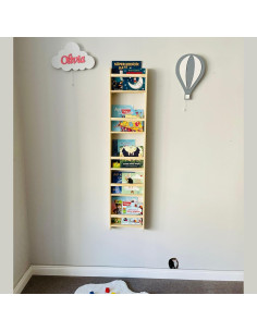 Estantería Montessori de Madera Natural Hecha a Mano 33cm 2