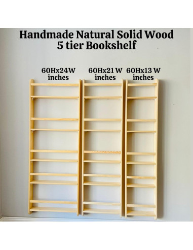 Estantería Montessori de Madera Natural Hecha a Mano 33cm