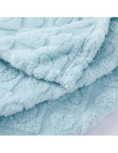 Manta Pequeña Azul Yagle Mate 101.6x127 cm 2 Pcs Suave