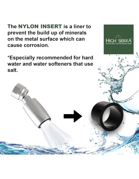 Cabezal de Ducha High Sierra 1.25 GPM Oro Cepillado