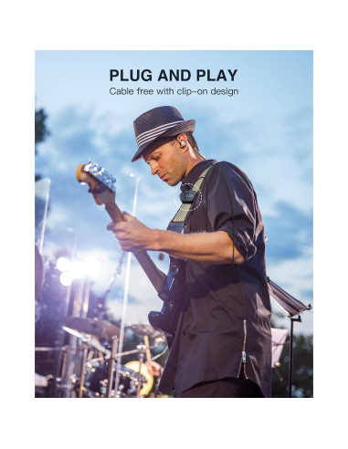 Monitor In-Ear Inalámbrico LEKATO MS-20 30H Batería OTG