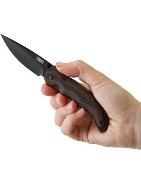 Cuchillo Plegable CRKT Endorser Negro 3.18" Asistido