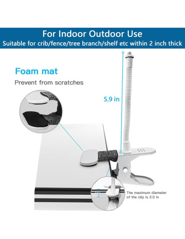 Soporte de cámara flexible OkeMeeo para Wyze Cam - 2 paquetes