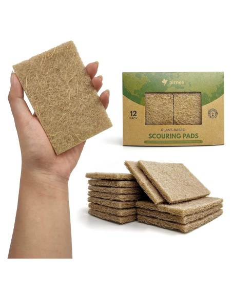 Esponjas de Fregar Ecológicas AIRNEX - Paquete de 12 Sin Rayar