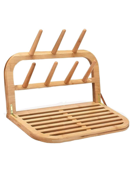 Soporte de Secado de Botellas Eforwest de Bambú Plegable 36.1cm