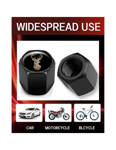 Tapas de Válvula de Neumático GMJzzx 4 Piezas Aluminio Camuflaje