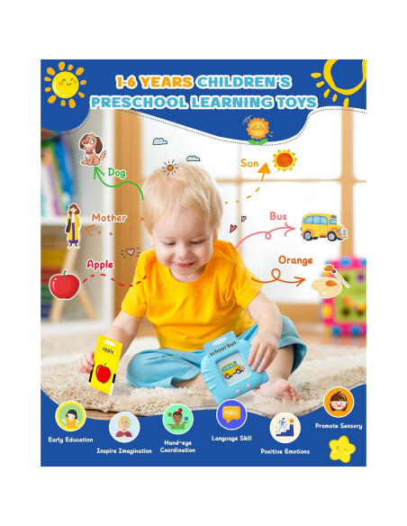 Tarjetas de Flash que Hablan Bravokids 224 Palabras 1-6 Años