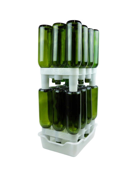 Soporte y bandeja para secado de 12 botellas FastRack