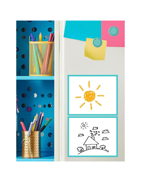 Kit Espejo Magnético para Casillero Mymazn 5 Piezas Azul