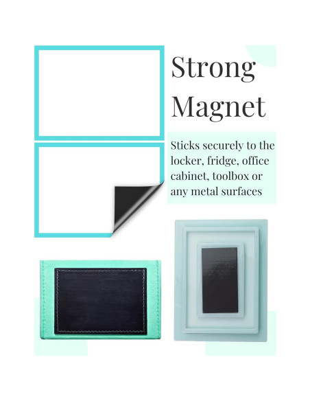 Kit Espejo Magnético para Casillero Mymazn 5 Piezas Azul