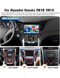 Estéreo de Coche Android 9" Zomolither para Hyundai Sonata 2010-2015 2