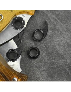 Botón de Pulgar LYPOBALA para Cuchillos Spyderco 13mm Negro 2