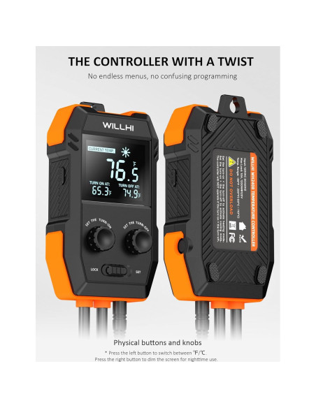 Controlador de Temperatura Digital WILLHI WH2408 1200W
