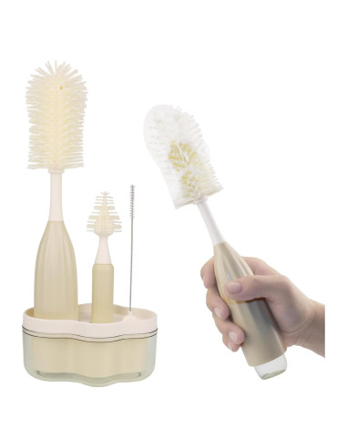 Juego de Cepillos para Biberones NiuXTool con Dispensador