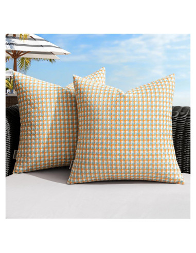 Fundas de Cojines Cuadradas MIULEE 40.6x40.6 cm Impermeables