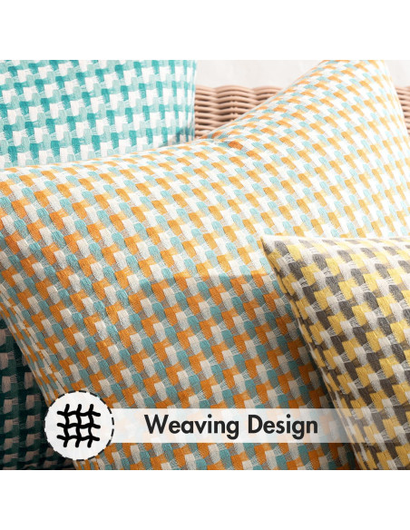 Fundas de Cojines Cuadradas MIULEE 40.6x40.6 cm Impermeables