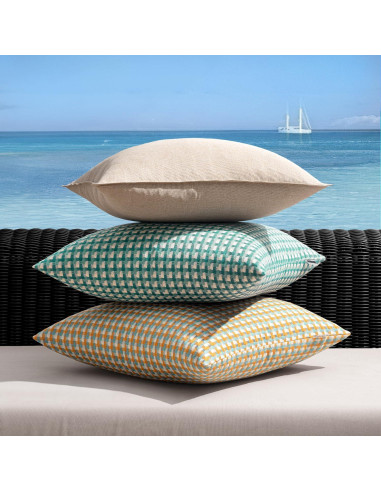 Fundas de Cojines Cuadradas MIULEE 40.6x40.6 cm Impermeables