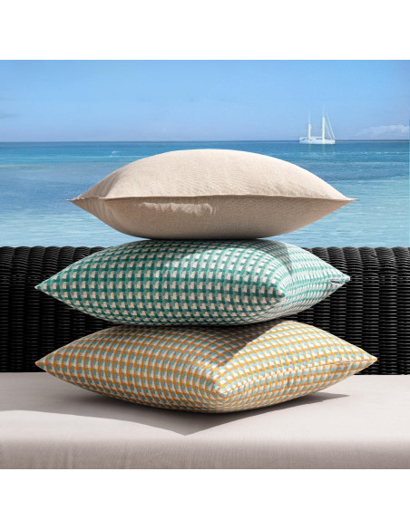 Fundas de Cojines Cuadradas MIULEE 40.6x40.6 cm Impermeables