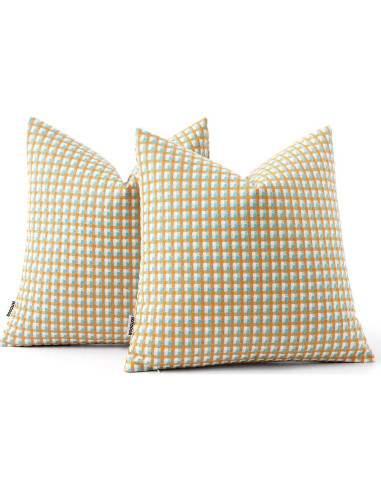 Fundas de Cojines Cuadradas MIULEE 40.6x40.6 cm Impermeables