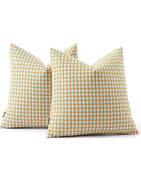 Fundas de Cojines Cuadradas MIULEE 40.6x40.6 cm Impermeables