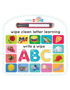 Write & Wipe ABC - Children's Novelty Learning Board Book - Wipe Clean - Alphabet - Educational