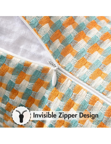 Fundas de Cojines Cuadradas MIULEE 40.6x40.6 cm Impermeables