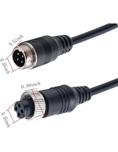 Cable de Extensión de Video 4 Pines Priaolker 2M Impermeable 2