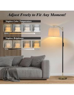 Lámpara de Pie LED Etto Regulable con Control Remoto y Táctil 2