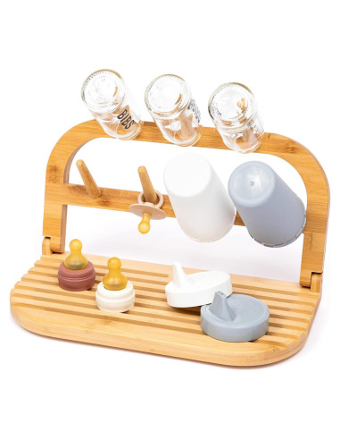 Soporte de Secado de Botellas de Bebé Temporada de Sydney - Bambú