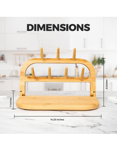 Soporte de Secado de Botellas de Bebé Temporada de Sydney - Bambú