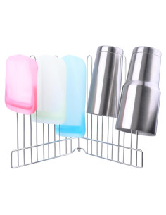 Soporte de Secado Plegable LEKUSHA para Bolsas Reutilizables