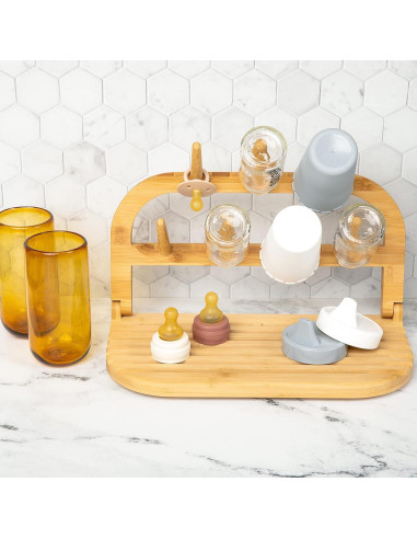 Soporte de Secado de Botellas de Bebé Temporada de Sydney - Bambú