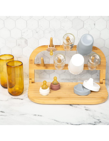 Soporte de Secado de Botellas de Bebé Temporada de Sydney - Bambú