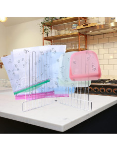 Soporte de Secado Plegable LEKUSHA para Bolsas Reutilizables 2