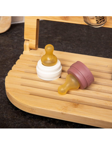 Soporte de Secado de Botellas de Bebé Temporada de Sydney - Bambú