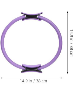 Anillo de Resistencia Toddmomy 42x38cm EVA Púrpura para Yoga 2