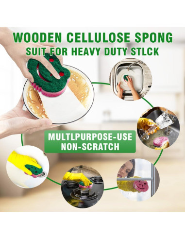 Esponjas de Fregar Doble Cara SmilePowo 12 Unidades Premium