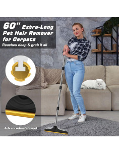 Rastrillo de Alfombra B-Land para Pelo de Mascotas 60 cm 2