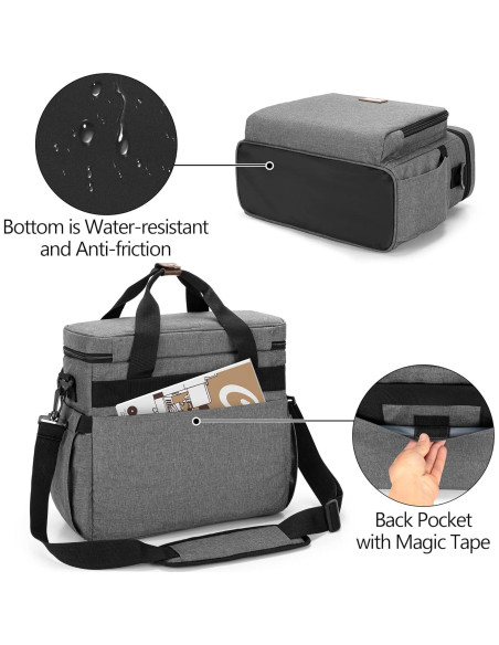 Bolsa de viaje CURMIO para cafetera Keurig K-Mini gris