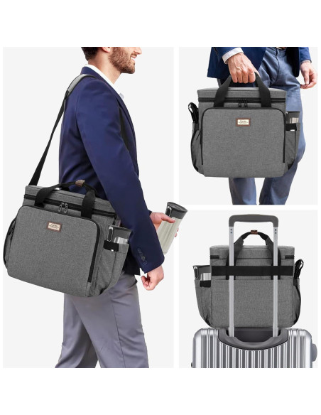 Bolsa de viaje CURMIO para cafetera Keurig K-Mini gris