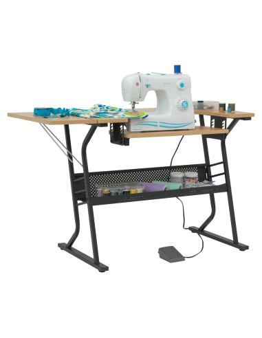 Mesa de Costura Compacta Sew Ready Eclipse Negro/Arce