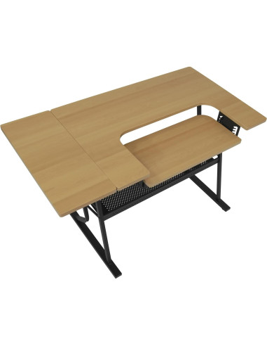 Mesa de Costura Compacta Sew Ready Eclipse Negro/Arce