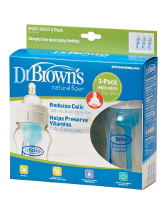 Botellas para Bebés Dr. Brown's Natural Flow 8oz - 3 Pack 2