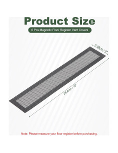 Cubiertas Magnéticas para Ventilación de Piso YOKIVE 6 Pcs PVC 2
